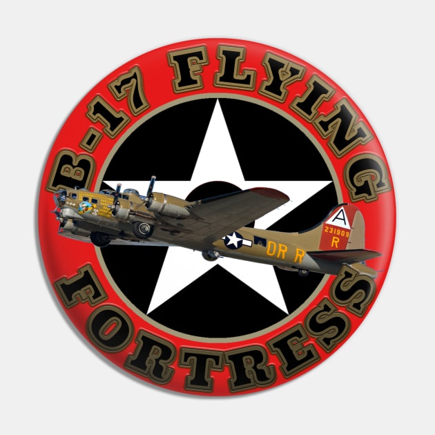 B-17 Flying Fortress Heavy Bomber Air Shows Plane Spotting Pin by F&L Design Co.