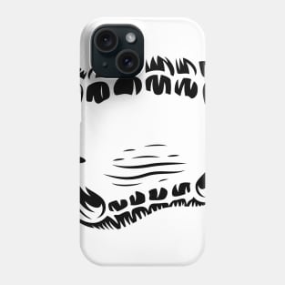 scary teeth face mask Phone Case