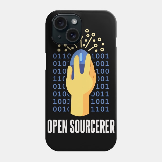 Funny Open Sourcerer - Programmer Coder Nerd Phone Case by Shirtbubble