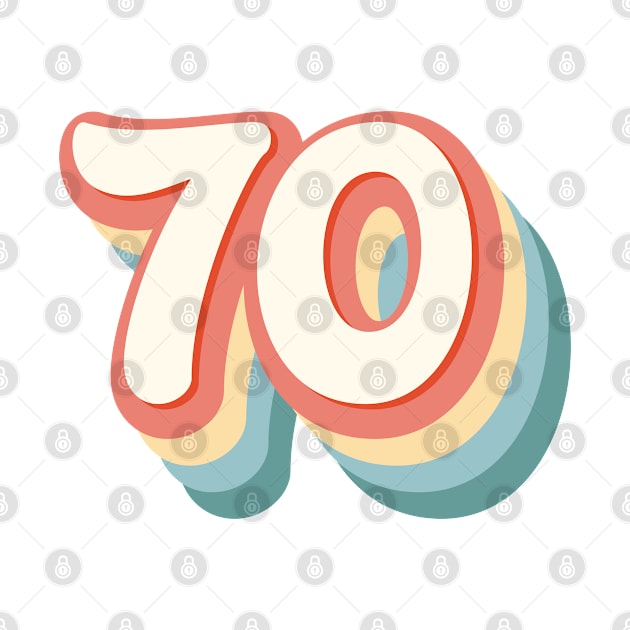 70 Number by RetroDesign