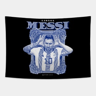 messi qatar Tapestry