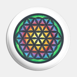 Mandala flower of life Pin