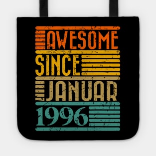 Awesome Since January 1996 28 Years Old 28th Birthday Tote