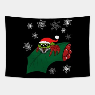 Christmas Jumping Spider Tapestry