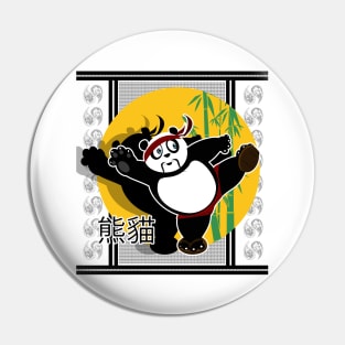 Martial Arts Panda Pin