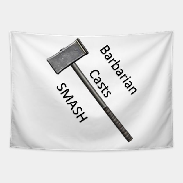 Barbarian Casts Smash Tapestry by adventuringguild