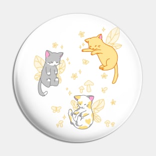 fairy kitties (classic orange) Pin