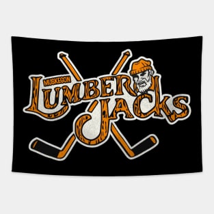 Muskegon Lumberjacks Hockey Team Tapestry