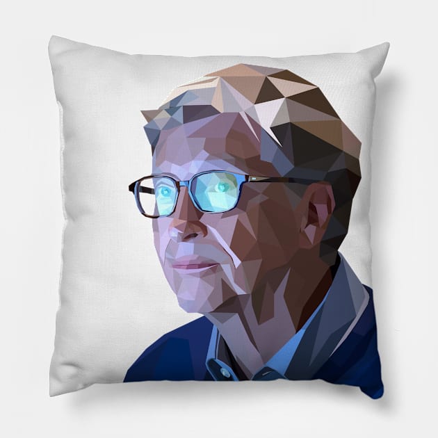 Bill Gates Pillow by Worldengine