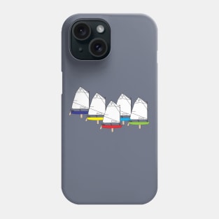 Optimist Sailing Dingies Racing Phone Case