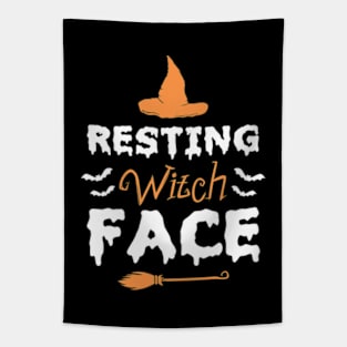 Resting Witch Face Tapestry