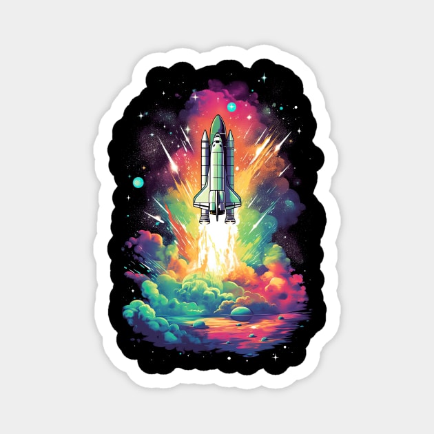 Space Shuttle Launch Magnet by koalafish