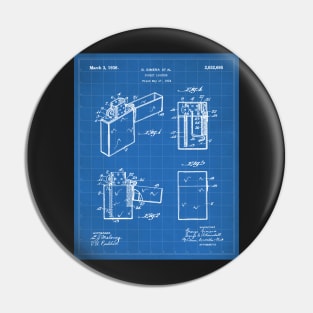 Zippo Lighter Patent - Smoking Smoker Smoke Vape Shop Art - Blueprint Pin