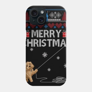 Merry Christmas Funny Naughty Poodle Phone Case