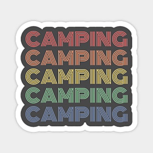 Colorful Camping Magnet