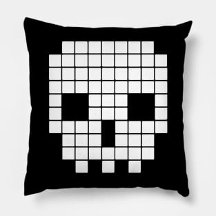 Retro Pixel Skull 8 Bit Era Geek Mens Loose Fit Cotton computer Pillow