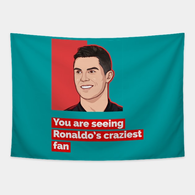 Christiano Ronaldo Tapestry by artist369