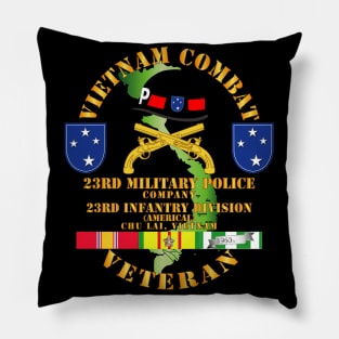 Vietnam Combat Veteran w 23rd Military Police Co w 23rd ID Pillow