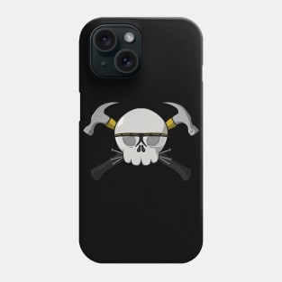 Carpenters crew Jolly Roger pirate flag (no caption) Phone Case