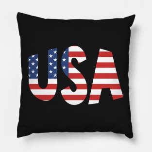 USA Patriotic America Red White Blue Flag Superhero Facemask Pillow