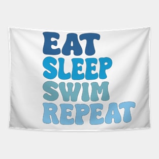 eat sleep swim repeat Tapestry