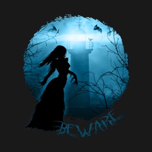 Beware the Scary Witch and Spooky Lighthouse T-Shirt