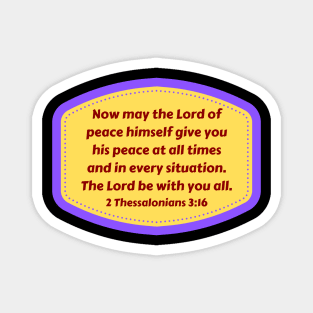 Bible Verse 2 Thessalonians 3:16 Magnet