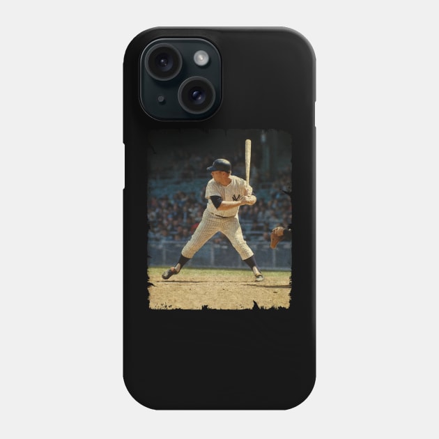 Mickey Mantle in New York Yankees, 1962 Phone Case by PESTA PORA