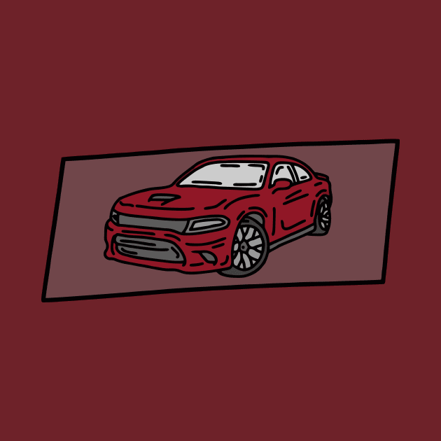 muscle cars illustration vector by fokaction