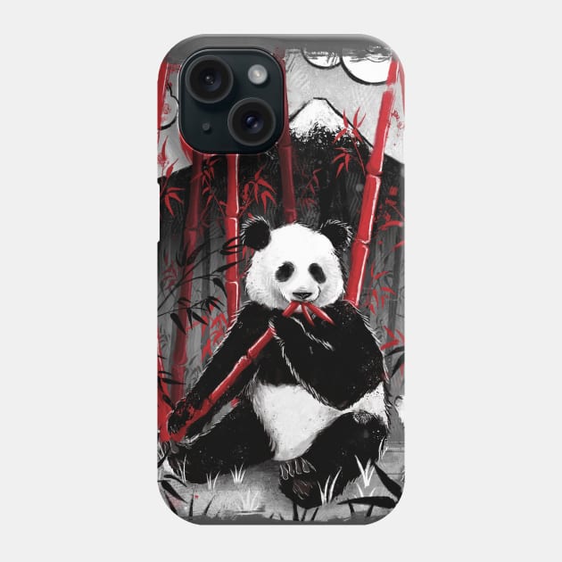 Panda bear Phone Case by RubyArt