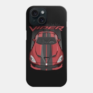 Viper SRT-metallic red and black Phone Case