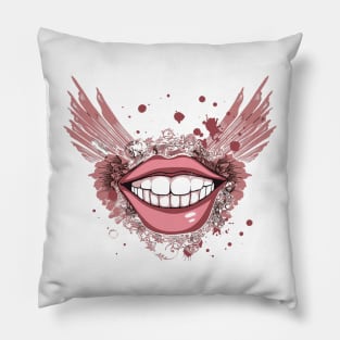 Keep Smiling - Funny Face - Caricature Pillow