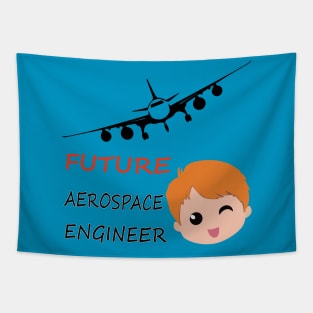 Future aerospace engineer kids design Tapestry