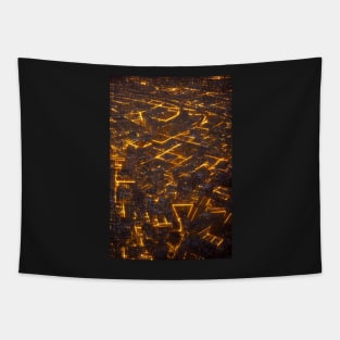 Glow of city Lights Tapestry
