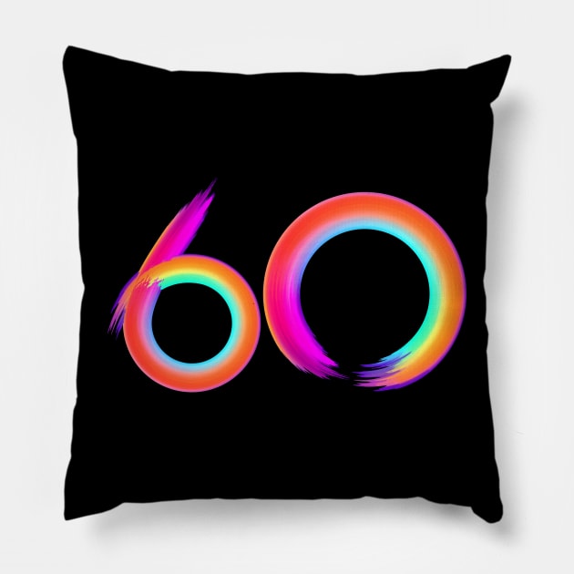 brushed 60 Pillow by MplusC