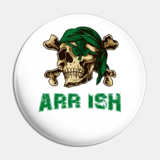 Arrrish Funny Irish Pirate St Patrick Day Pin