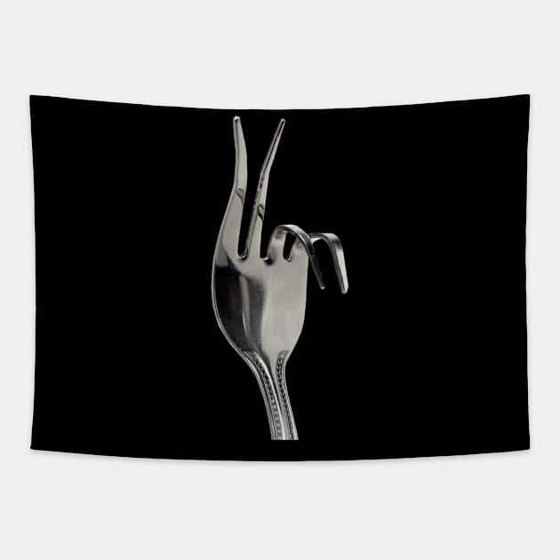 Peace Fork Tapestry by Tio Jaime