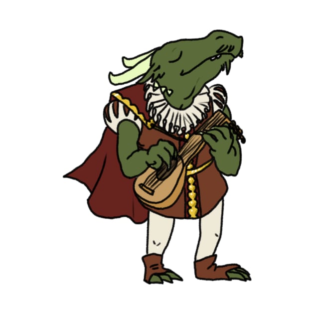 Dragonborn Bard by NathanBenich