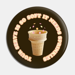 Soft Serve Pickleball Pin