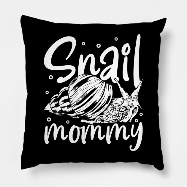 Snail lover - Snail Mommy Pillow by Modern Medieval Design