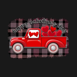 Valentine's Day Red Truck T-Shirt
