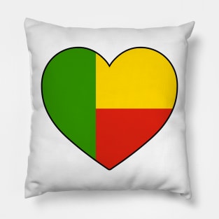 Heart - Benin _056 Pillow