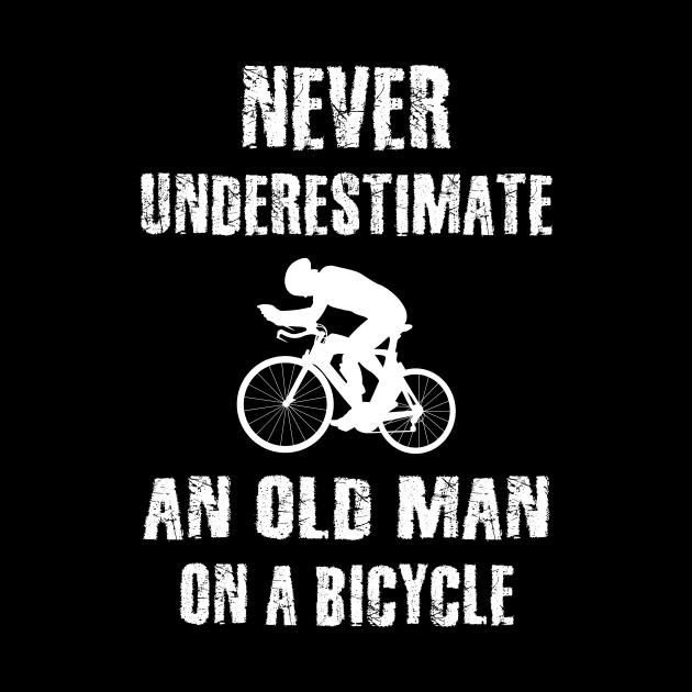 Never Underestimate An Old Man On A Bicycle by sanavoc