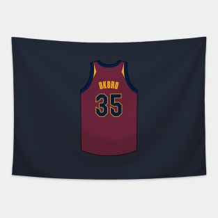 Isaac Okoro Cleveland Jersey Qiangy Tapestry