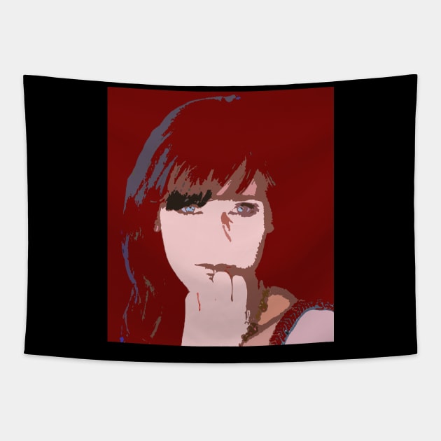 zooey deschanel Tapestry by oryan80