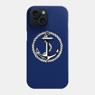 65 Hamburg Anker Seil schwarz weiß Phone Case