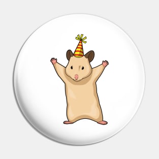 Hamster Party Party hat Pin