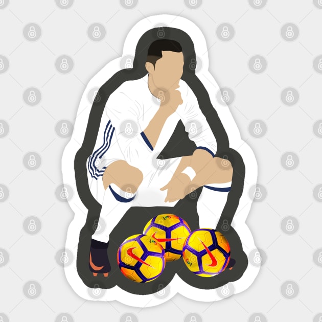 Cristiano Ronaldo Celebration Sticker Sticker for Sale by Football Tee