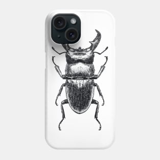 Stag Beetle drawing Phone Case