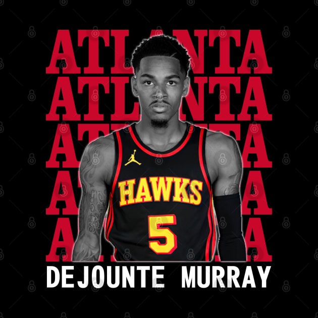 Atlanta Hawks Dejounte Murray 5 by Thejockandnerd